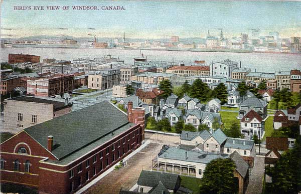 Bird's Eye View of Windsor 1909