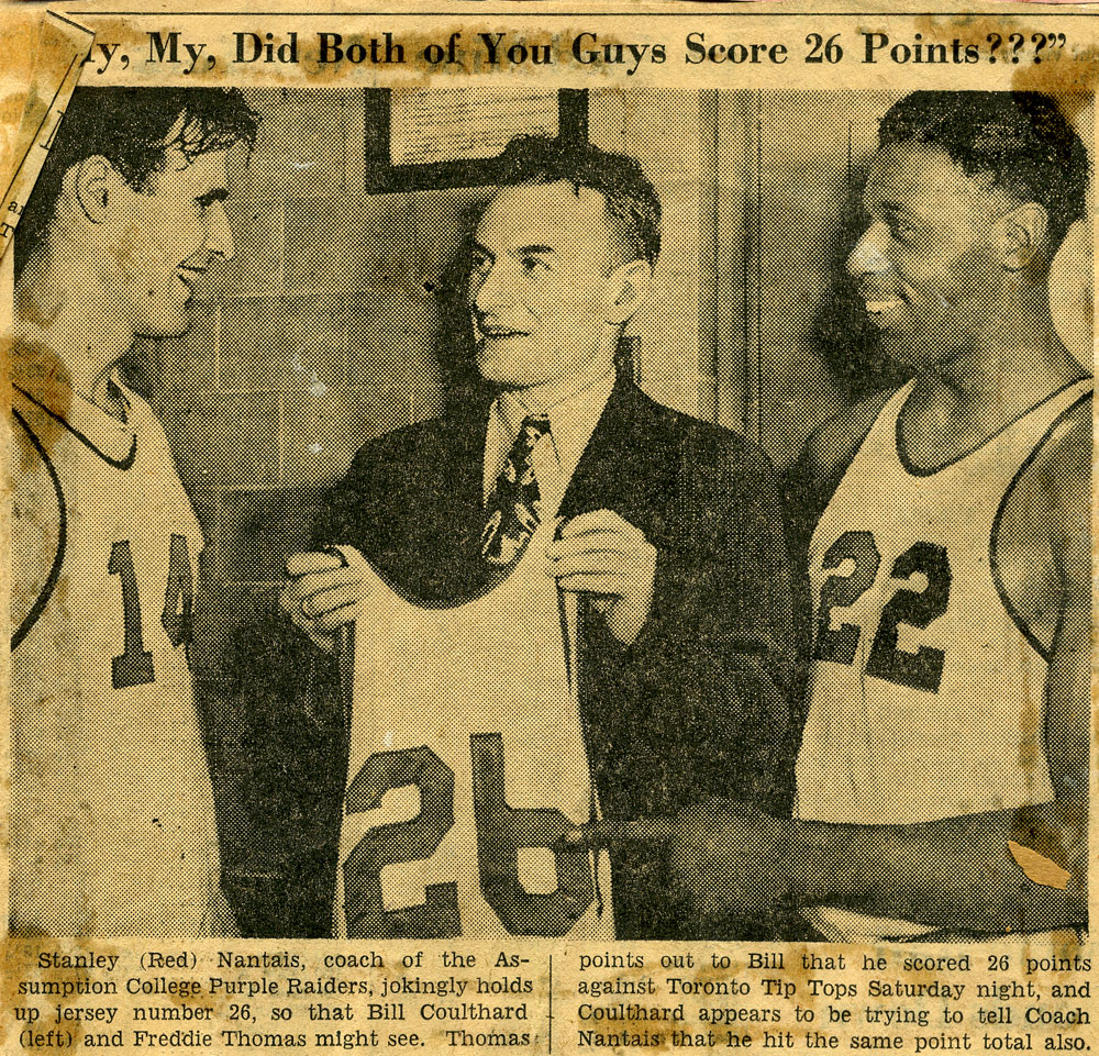 Assumption College Basketball Stars