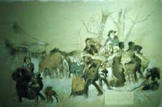 Levi Coffin Homestead by Helen Turner Brown  photo courtesy of Helen Turner Brown