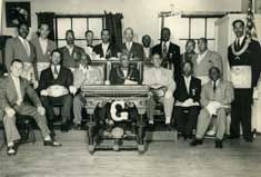Grandmaster McCurdy with fellow Prince Hall Masons - Photo courtesy of Lois Larkin 