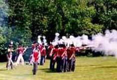 Battle re-enactment photo Courtesy of Battlefield House Museum, Stoney Creek, Ontario