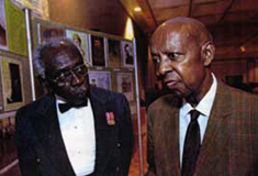 WWII Veterans Lt. Col. Kenneth Jacobs and Jim Watson receive recognition at the Emancipation Awards Gala