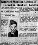 Windsor soldier  Lac DeShield of 61 Elliot St. E. returns from duty.