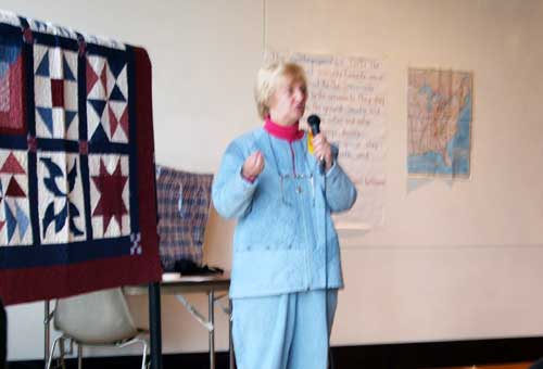 Presenter Nancy Trowbridge  Photo Courtesy of Jim Allen 