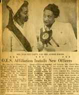 Mrs. Ivan Dey is named Worthy Grandmatron