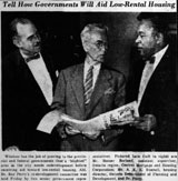 Dr. Perry meets with officials of the Central Mortgage and Housing Corporation