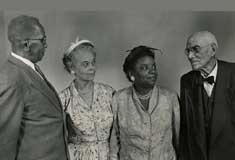 BME Centennial Committee Rev. I. H. Edwards, pastor, Mrs. Charles Lawson, Mrs. Lloyd Washington, Rev. W. J. Harrison  Photo Courtesy of The Windsor Star 29/06/1956