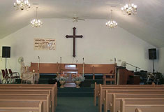 The interior of Mount Zion Full Gospel Church  photo courtesy of Nancy Morand, City of Windsor department of heritage planning