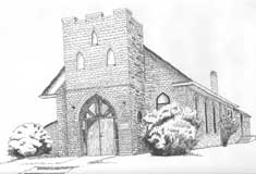 Etching of Sandwich First Baptist Church  Photo courtesy of Nancy Morand, City of Windsor Department of Heritage Planning