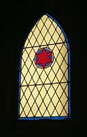 Window on faade of Mt. Zion Full Gospel Church  photo courtesy of the City of Windsor, department of heritage planning