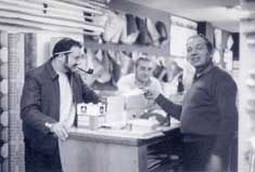 P11246- Gloria Gauthier - Nadalin Family - Tony and Leo Nadalin and Claude Belanger in the Store