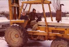 P10790 - Children Playing on tractor, Courtesy of Rosati Family