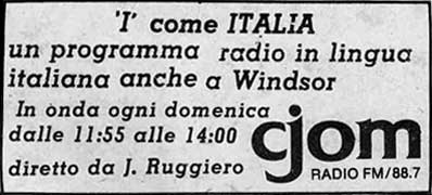 P10824 - Ad in the February 18th, 1976 issue of La Gazzetta for an Italian radio program 