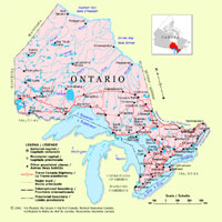 Map of Ontario